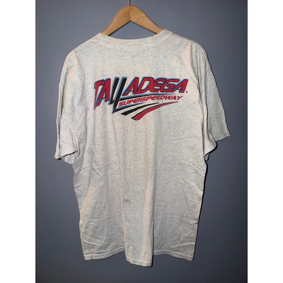 Gildan Other - Vintage Talladega Superspeedway Racing T-Shirt Gildan XL Heather Grey NASCAR Tee